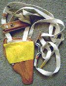 Yellow flap shoulder holster